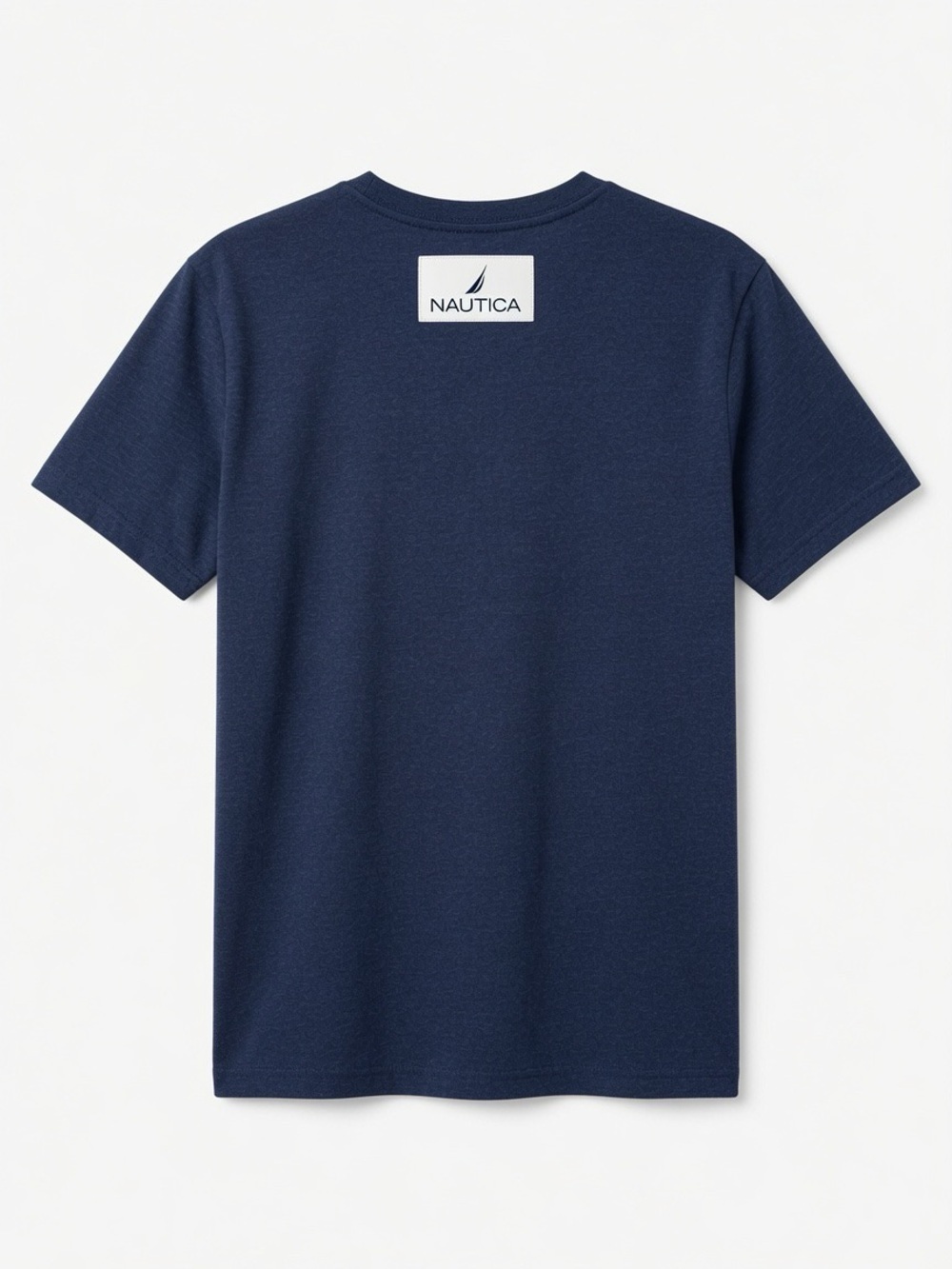 Nautica Boys Navy Blue Heathered T-Shirt Size M 10/12 Like New Sail Logo